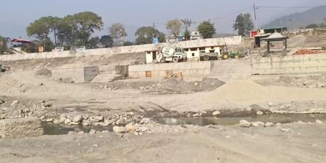 उत्तराखंड का पहला जमुना घाट आकार ले रहा है, हरिपुर में तेज़ी से चल रहा निर्माण कार्य