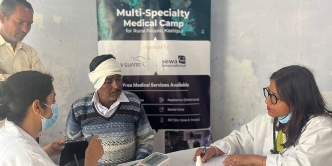 काशीपुर :बांसखेड़ा में बहु-विशेषज्ञता स्वास्थ्य शिविर आयोजित, 250 ग्रामीणों का हुआ स्वास्थ्य परीक्षण, देखिए वीडियो