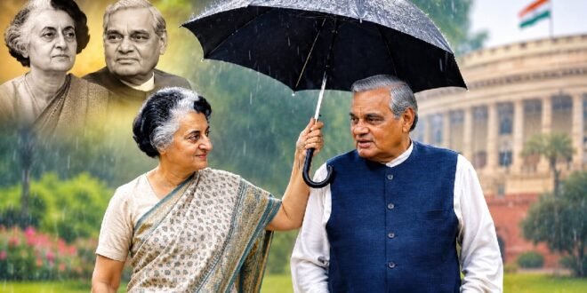 जब इंदिरा गांधी ने अटल बिहारी वाजपेयी के सिर पर तान दिया था छाता, राजनीतिक मतभेद थे आज की तरह व्यक्तिगत शत्रुता नहीं, क्या है इस तस्वीर की पूरी कहानी?
