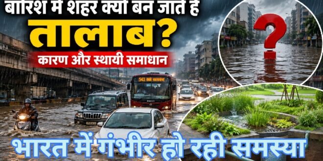 बारिश में शहर क्यों बन जाते हैं तालाब?सरकार और जनप्रतिनिधि क्यों हो रहे फेल? जलभराव की गंभीर समस्या के कारण और स्थायी समाधान