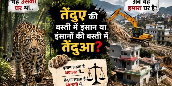 तेंदुओं की बस्ती में इंसान का आतंक या इंसानों की बस्ती में तेंदुओं का आतंक ? तेंदुआ मीडिया में बयान नहीं देता, मीडिया बयान ले भी नहीं सकता
