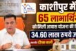 काशीपुर में 65 लाभार्थियों को मिली प्रधानमंत्री आवास योजना की किस्त, 34.60 लाख रुपये जारी:महापौर दीपक बाली