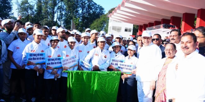 मुख्यमंत्री ने नशामुक्त उत्तराखण्ड वॉकथॉन को दिखाई हरी झंडी